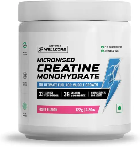 Wellcore Micronized Creatine Monohydrate | 122g | Fruit Fusion