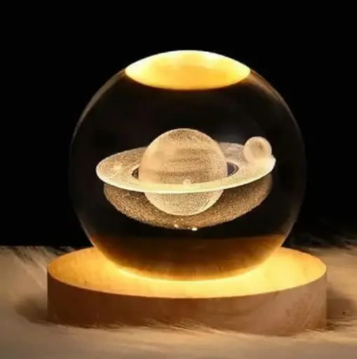 One94 store | 3D Saturn Crystal Globe | Night Light 