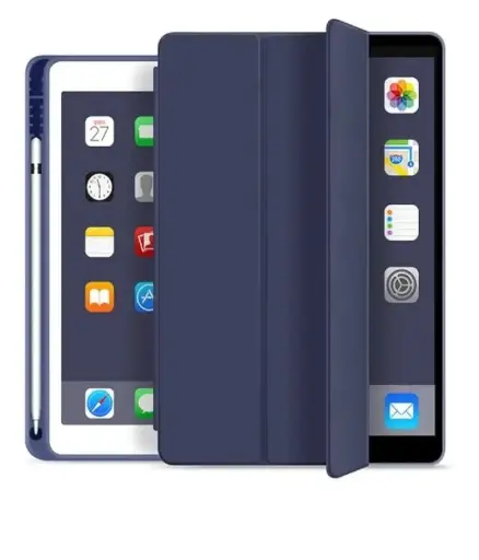 HYPERCASE | Flip Smart Case Cover  for iPad Air 1/Air 2 | 5th Gen/6th Gen | Dark Blue