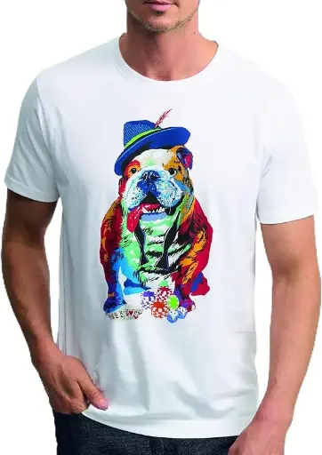 Robert Graham | Canine card graphic Printed T-Shirt