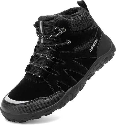 ASHION | Black Trekking Boots for Men