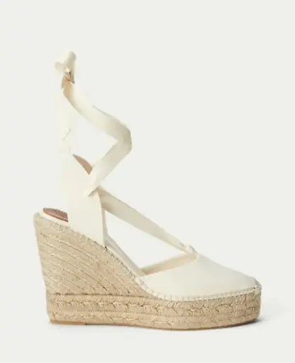 RALPH LAUREN | Espadrille Canvas Wedges