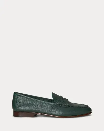 RALPH LAUREN | Classic Pebbled Leather Penny Loafer