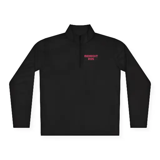 Black | unisex quarter zip pull over